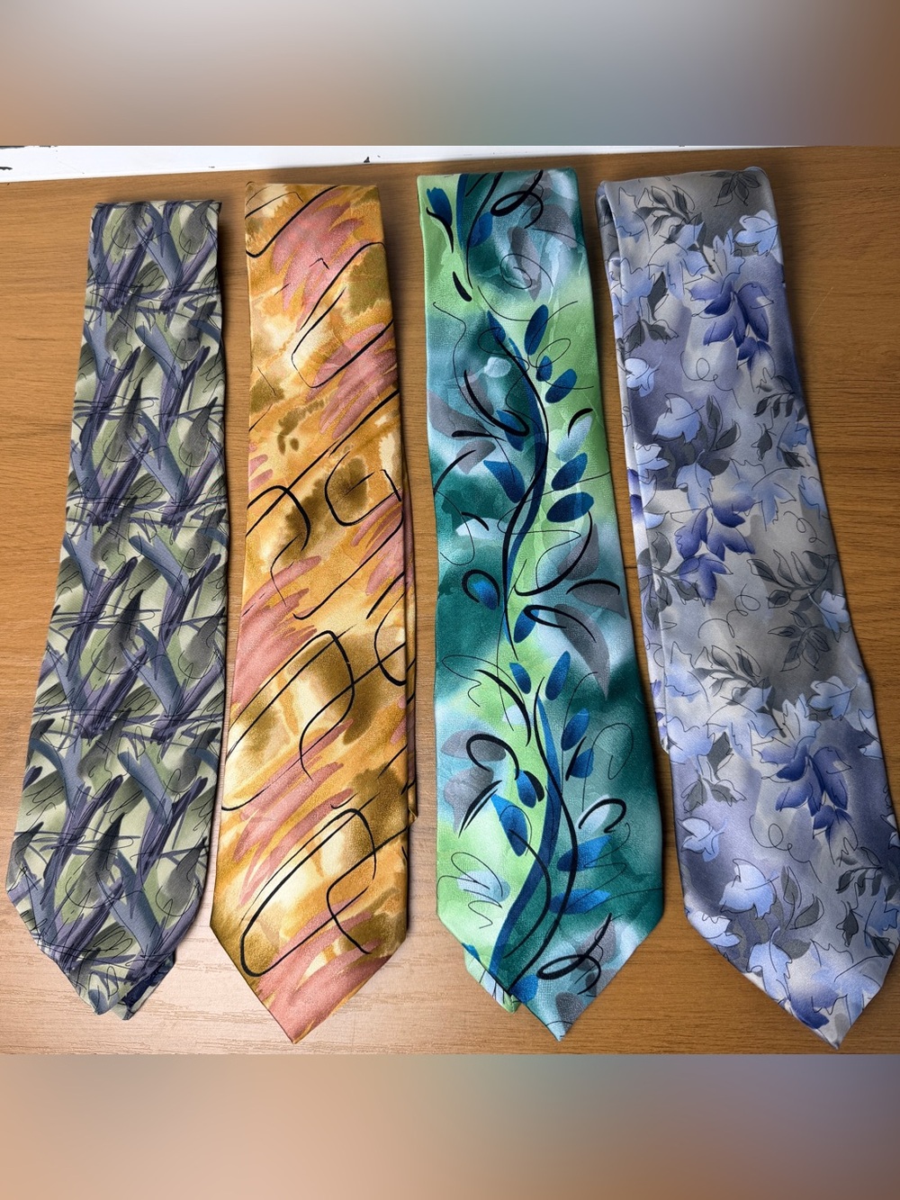 J. Garcia Abstract Silk Ties Collectible, Grateful Dead, Butterfly